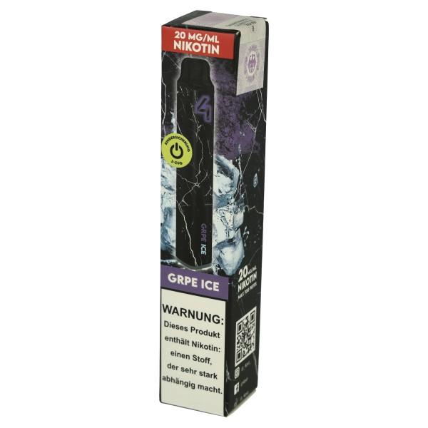 4 Vape Einweg E-Zigarette Grape Ice 20mg