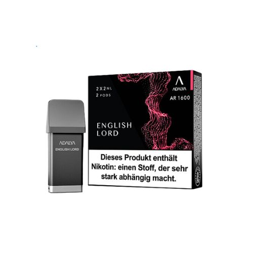 Adalya AR 1600 Prefilled Pod English Lord 2x2ml 12mg