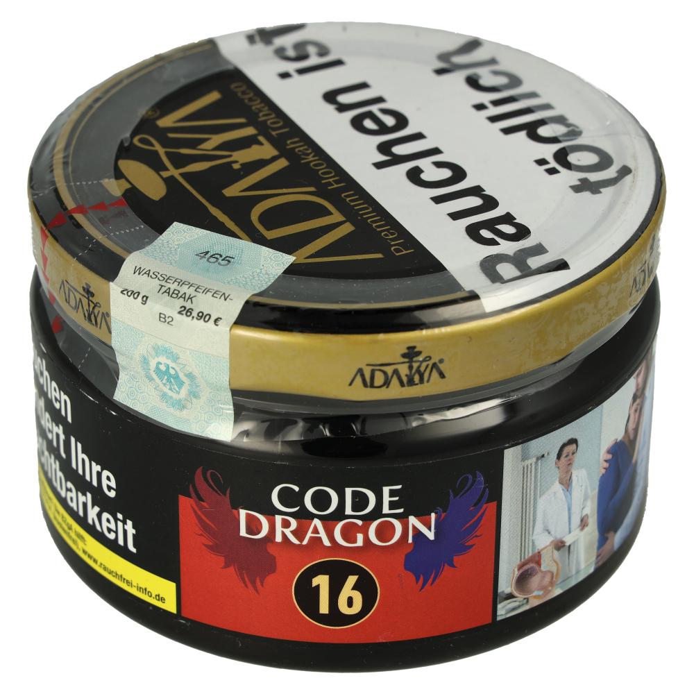 Adalya Code Dragon 16 Wasserpfeifentabak 200g