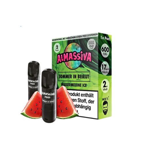 Al Massiva Sommer in Beirut Prefilled Pod 2x2ml Watermelon Ice 17mg