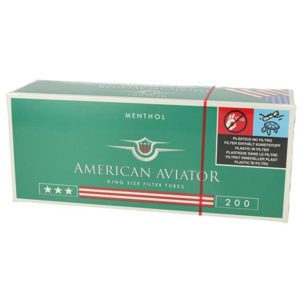 American Aviator Menthol Zigarettenhülsen 200 Stück