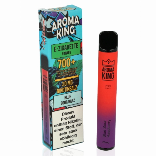 Aroma King 700+ Einweg E-Shisha Blue Sour Razz 20 mg Nikotin