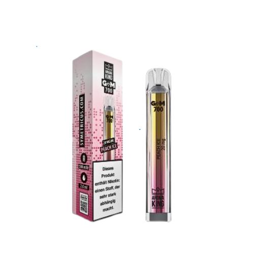 Aroma King Gem 700 Peach Ice Einweg E-Zigarette 20mg