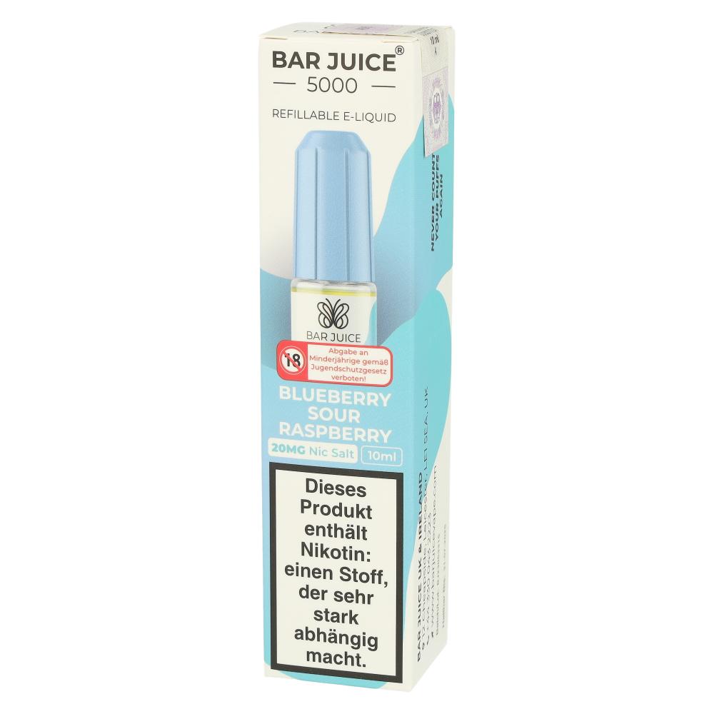 Bar Juice 5000 Nic Salt Liquid Blueberry Sour Raspberry 20mg