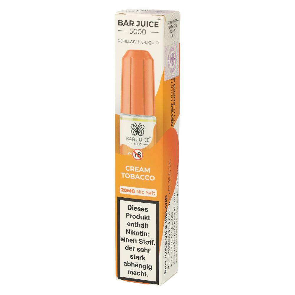 Bar Juice 5000 Nic Salt Liquid Cream Tobacco 20mg