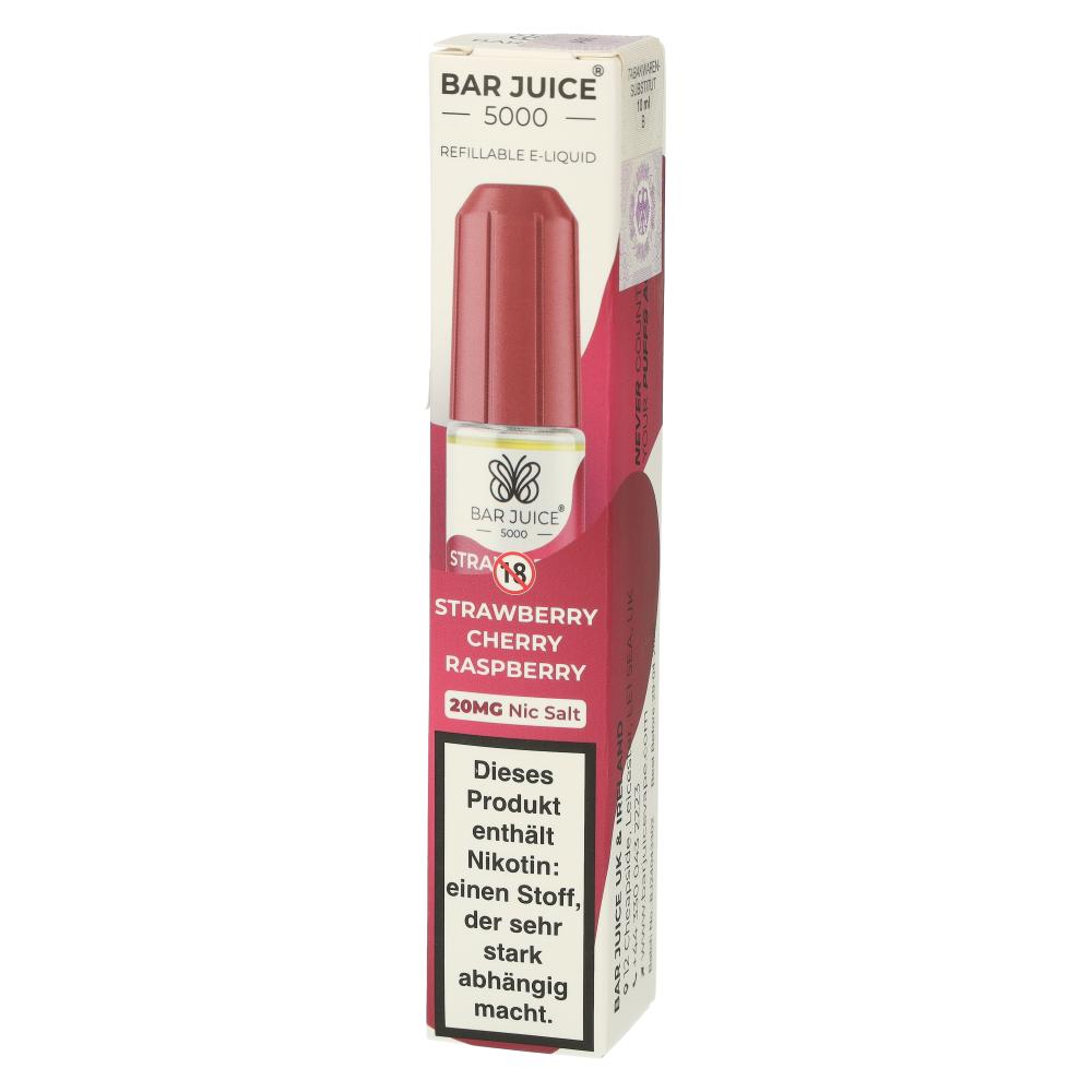 Bar Juice 5000 Nic Salt Liquid Strawberry Cherry Raspberry 20mg