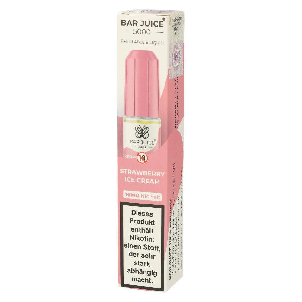 Bar Juice 5000 Nic Salt Liquid Strawberry Ice Cream 10mg