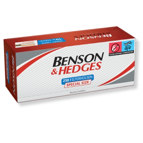 Benson & Hedges Zigarettenhülsen 250 Stück