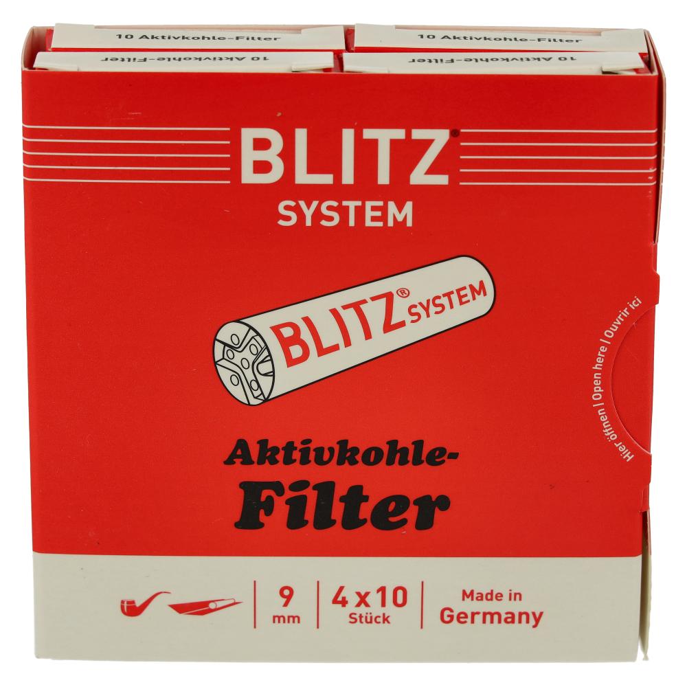 Blitz System Aktivkohlefilter 9mm 40 Stück