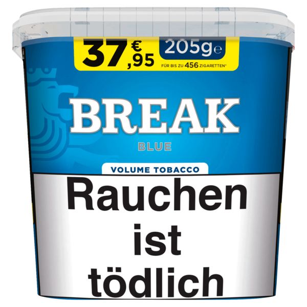 Break Tabak Blau 205g Eimer Volumentabak