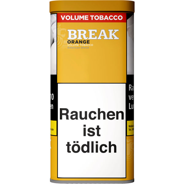 Break Tabak Orange 90g Dose Volumentabak