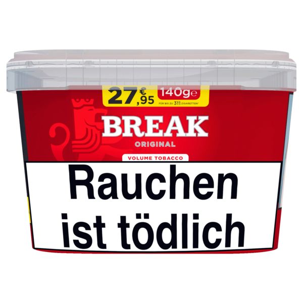 Break Original Rot 140g Eimer Volumentabak