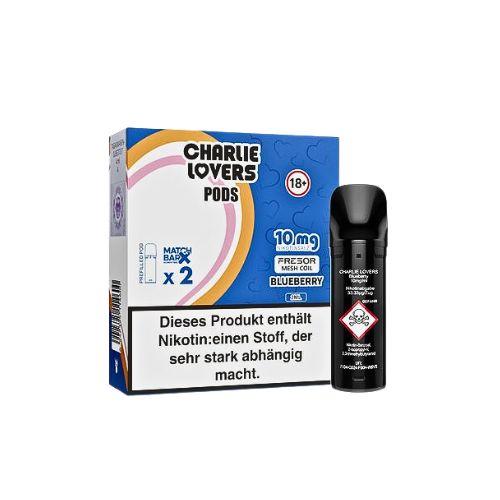 Charlie Lovers Prefilled Pod 2x2ml Blueberry 10mg