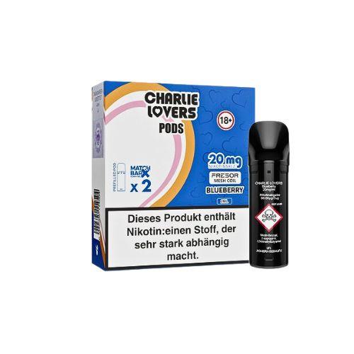 Charlie Lovers Prefilled Pod 2x2ml Blueberry 20mg