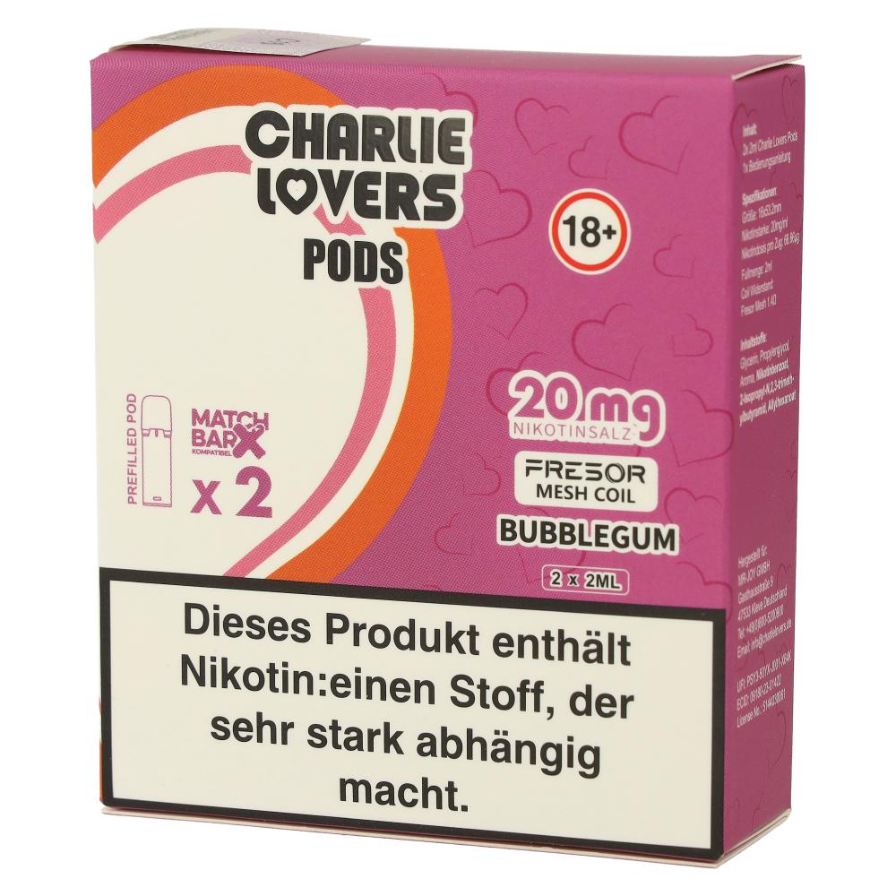 Charlie Lovers Prefilled Pod 2x2ml Bubblegum 20mg