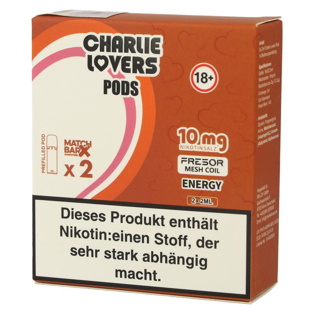 Charlie Lovers Prefilled Pod 2x2ml Energy 10mg