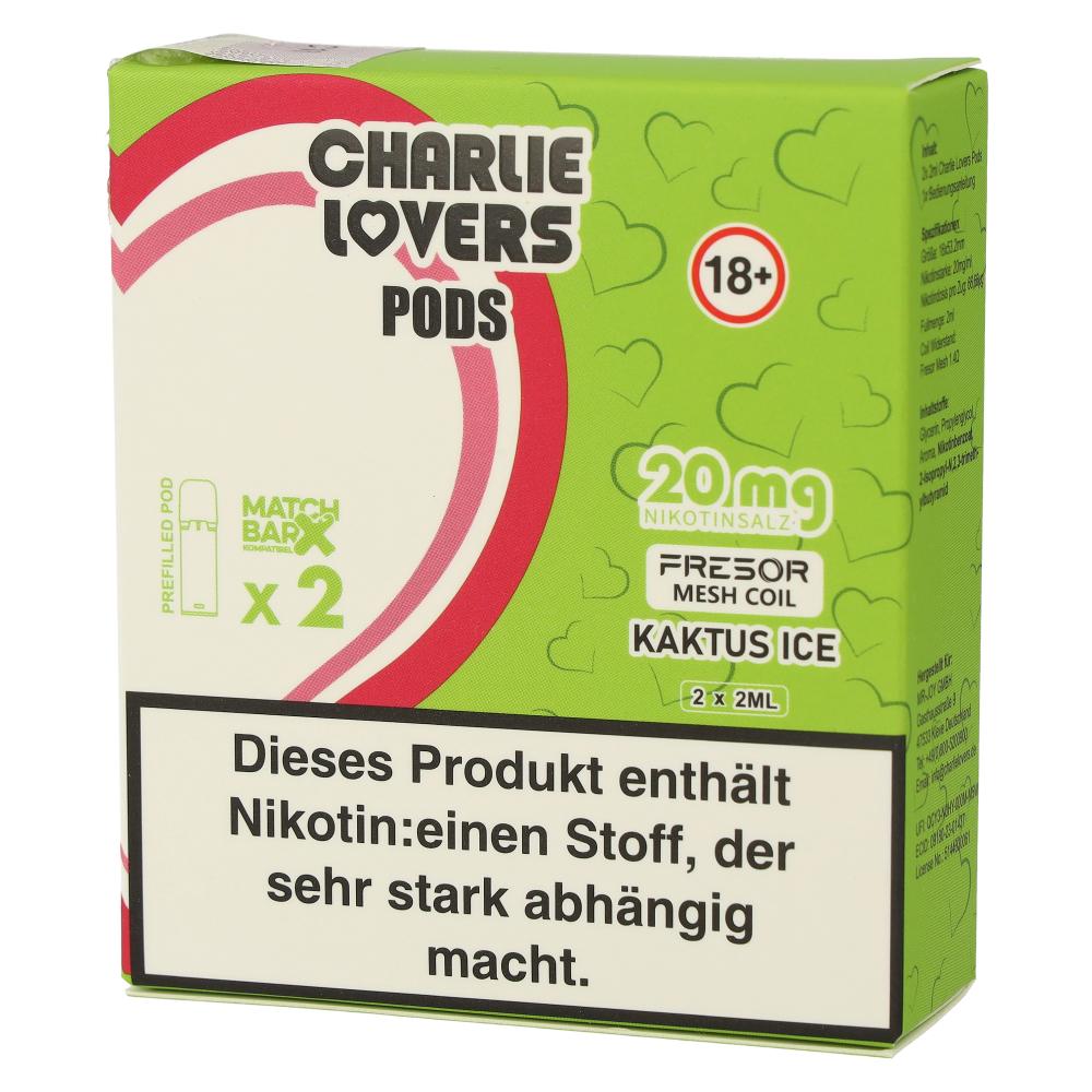 Charlie Lovers Prefilled Pod 2x2ml Kaktus Ice 20mg