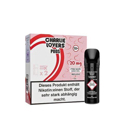 Charlie Lovers Prefilled Pod 2x2ml Red Love 20mg