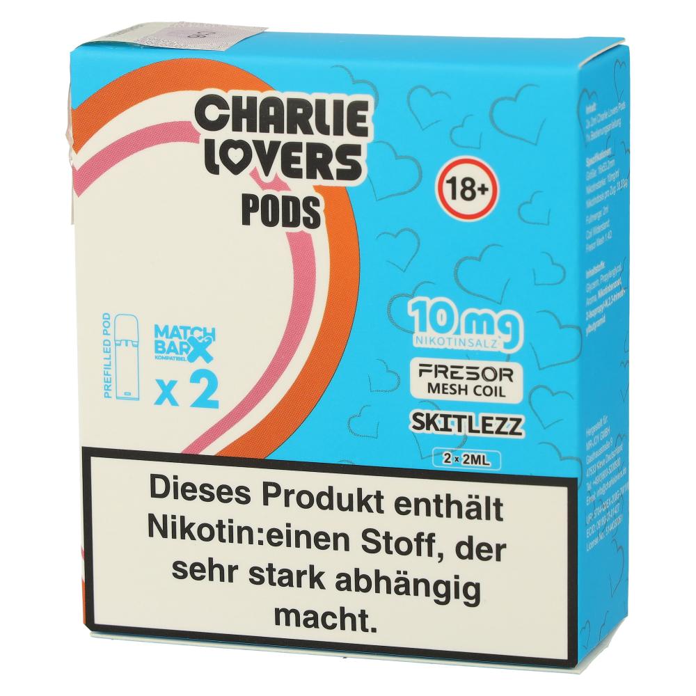 Charlie Lovers Prefilled Pod 2x2ml Skitlezz 10mg