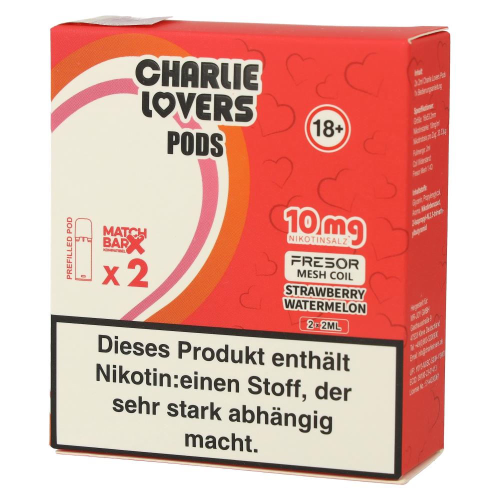 Charlie Lovers Prefilled Pod 2x2ml Strawberry Watermelon 10mg