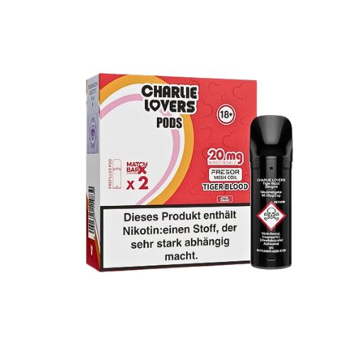 Charlie Lovers Prefilled Pod 2x2ml Tiger Blood 20mg