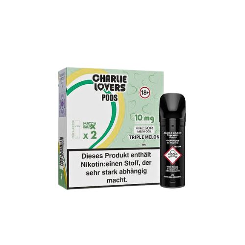 Charlie Lovers Prefilled Pod 2x2ml Triple Melon 10mg