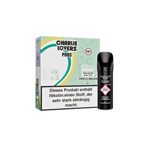 Charlie Lovers Prefilled Pod 2x2ml Triple Melon 20mg