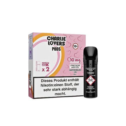 Charlie Lovers Prefilled Pod 2x2ml Watermelon Ice 10mg