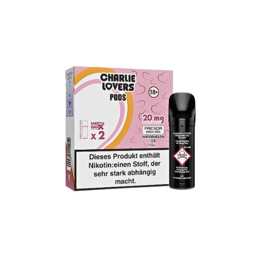 Charlie Lovers Prefilled Pod 2x2ml Watermelon Ice 20mg