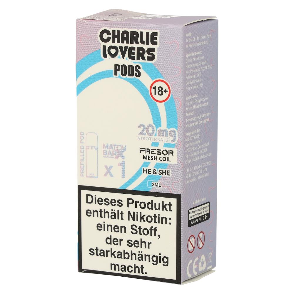 Charlie Lovers Prefilled Pod  He & She 20mg