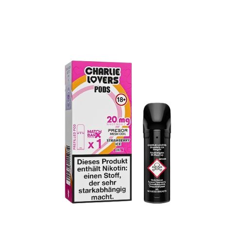 Charlie Lovers Prefilled Pod Strawberry Ice 20mg