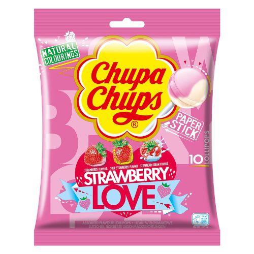 Chupa Chups Strawberry Love Lollipops 10 Stk. 120g