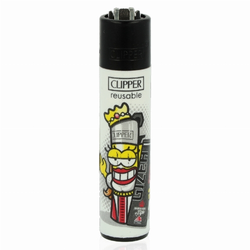 Clipper Feuerzeug Gizeh 7 - 2v4 CLIPPER FRAU MIT GIZEH PAPERS