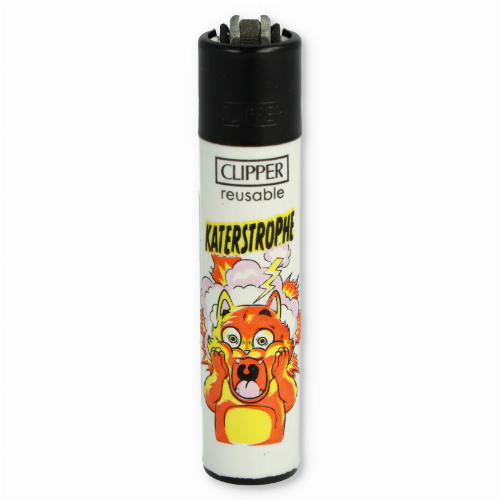 Clipper Feuerzeug Kater 3v4 KATERSTROPHE