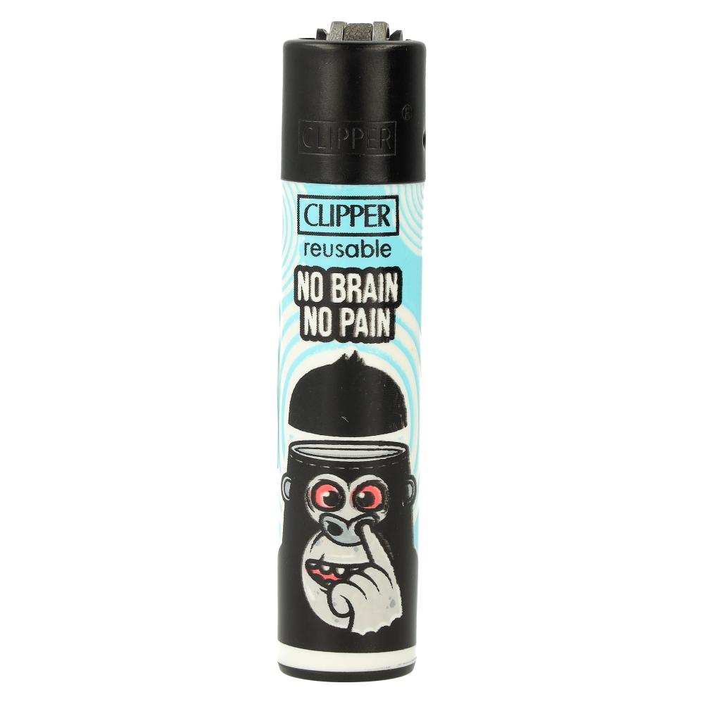 Clipper Feuerzeug No Brain No Pain 3v4