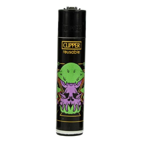 Clipper Feuerzeug Trippy Icon Art 3v4 Monster Pilz
