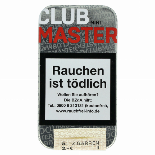 Clubmaster Mini Zigarillos Red ohne Filter 5Stk.