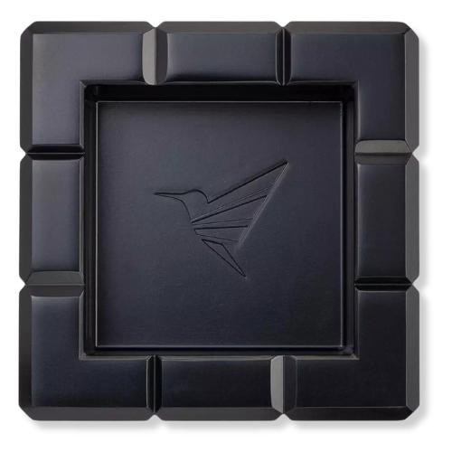 Colibri Metall Zigarrenascher Heritage Cube 4 Ablagen Schwarz