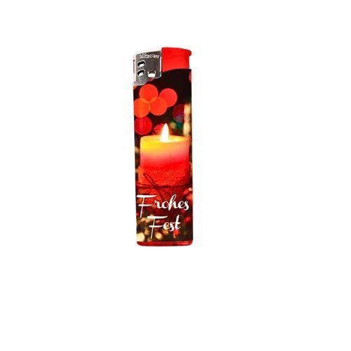 Cool Christmas Feuerzeug Kerze rot