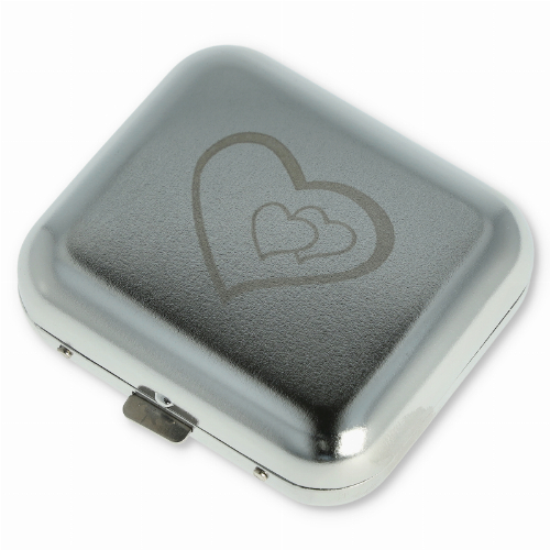Cool Taschenaschenbecher eckig chrom poliert Herz online kaufen