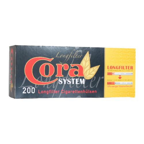 Cora System Longfillerfilter  Zigarettenhülsen 200 Stück