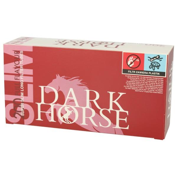 Dark Horse Full Flavor Zigarettenhülsen Super Slim Long Filter 200 Stück