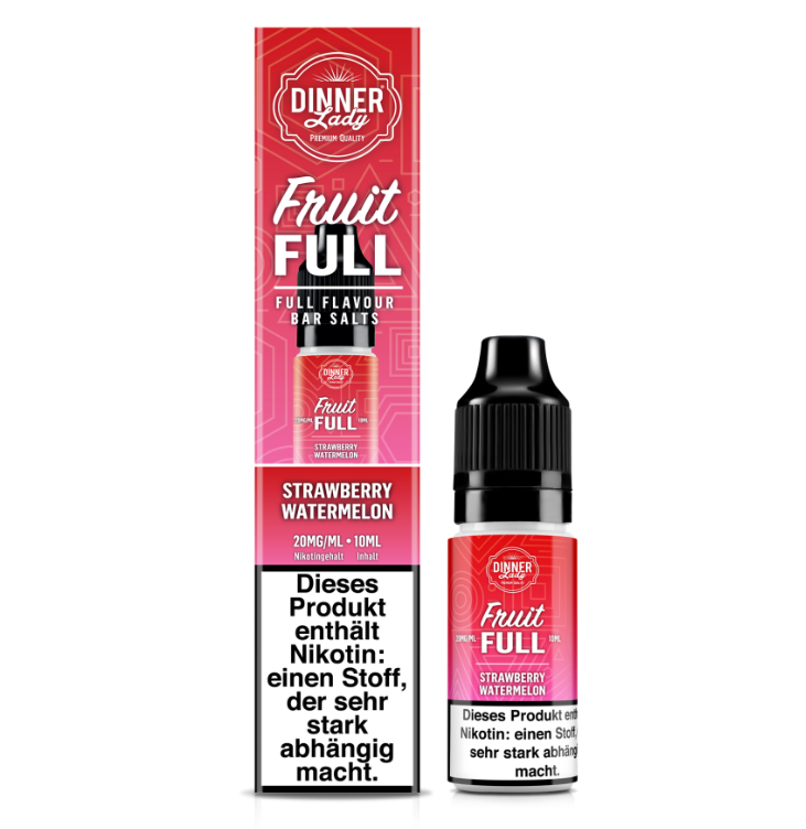 Dinner Lady Liquid Strawberry Watermelon Nic Salt 10ml 20mg