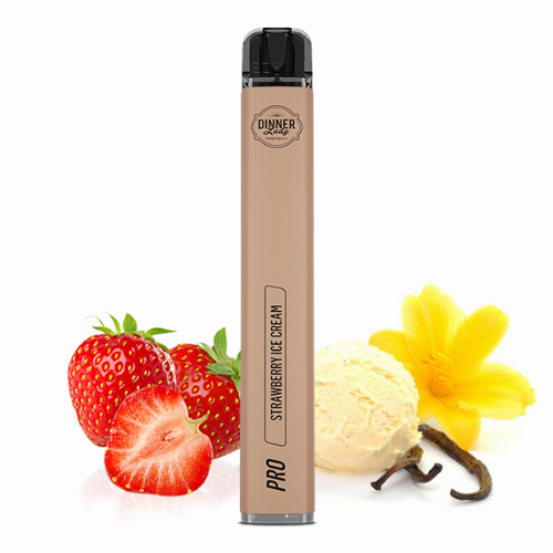 Dinner Lady Vape Pen Pro Strawberry Ice Cream Einweg E-Zigarette 20mg