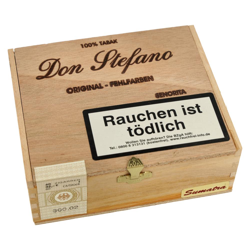 Don Stefano Original Fehlfarben Senorita Sumatra Zigarren 40 Stück