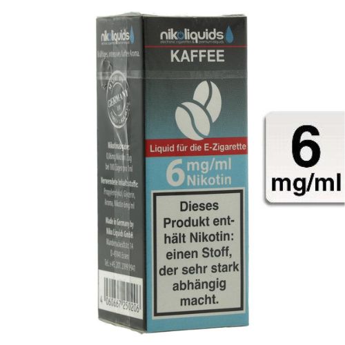E-Liquid NIKOLIQUIDS Kaffee 6 mg Nikotin