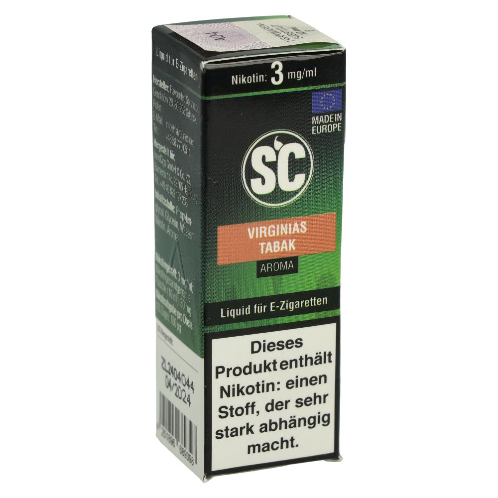 E-Liquid SC Aroma Virginias Tabak 3mg Nikotin