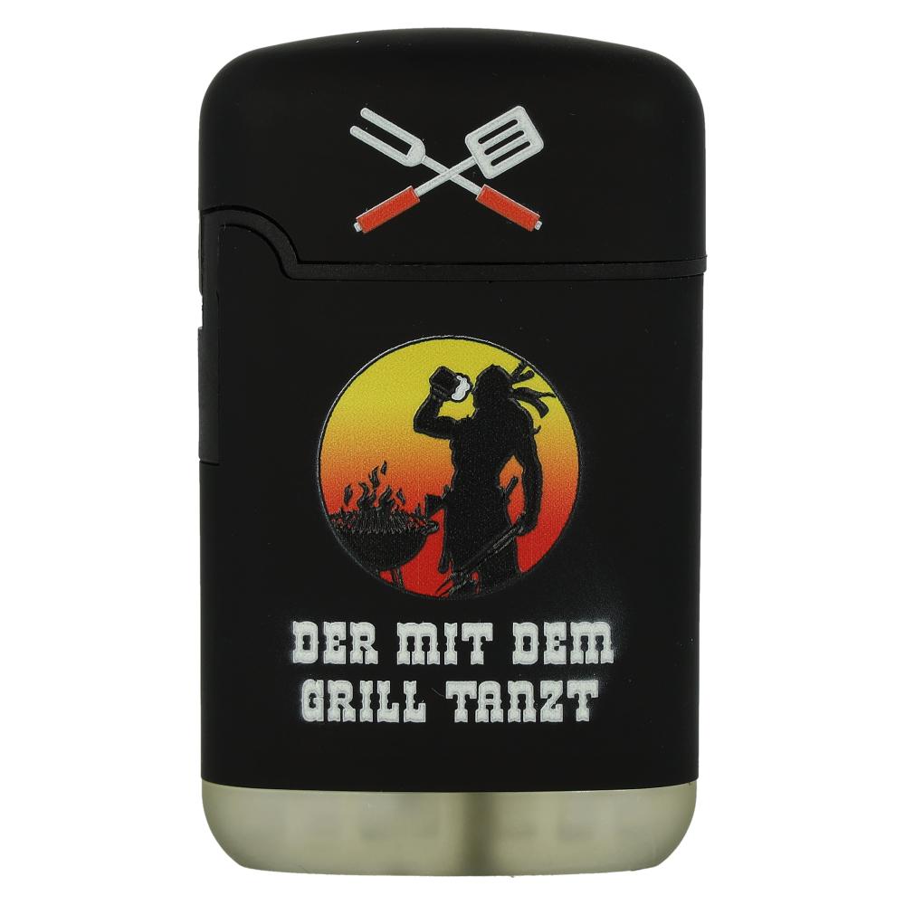 Easy Torch 8 Jet Feuerzeug Relief Born to Grill Der mit dem Grill Tanzt