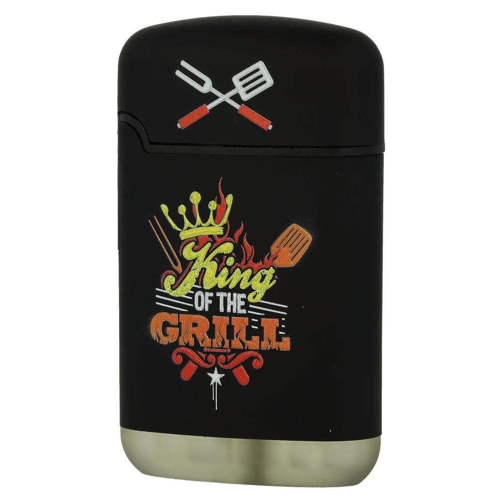 Easy Torch 8 Jet Feuerzeug Relief Born to Grill King of the Grill