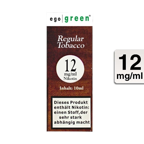 Ego Green Regular Tobacco 12mg Nikotin